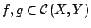 $f,g\in \mathcal{C}(X,Y)$