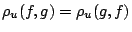 $\rho_u(f,g)=\rho_u(g,f)$
