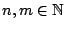 $n,m\in \mathbb{N}$