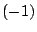 $(-1)$