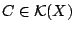 $C\in \mathcal{K}(X)$