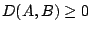 $D(A,B)\geq 0$