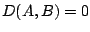 $D(A,B)=0$