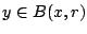 $y\in B(x,r)$